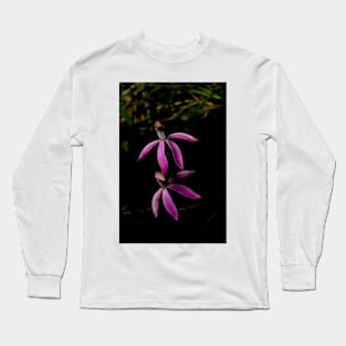 Black Tongue Caladenia Long Sleeve T-Shirt